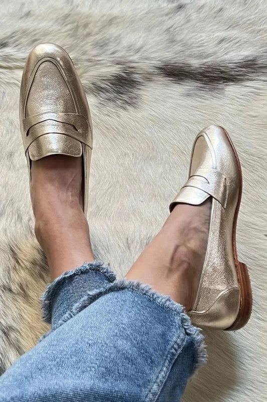 SHINELOAF | TRENDY METALLIC LOAFERS