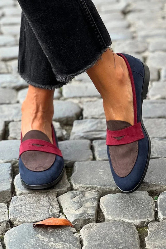 NAVYEASE | MODERN NAVY AND BURGUNDY LOAFERS
