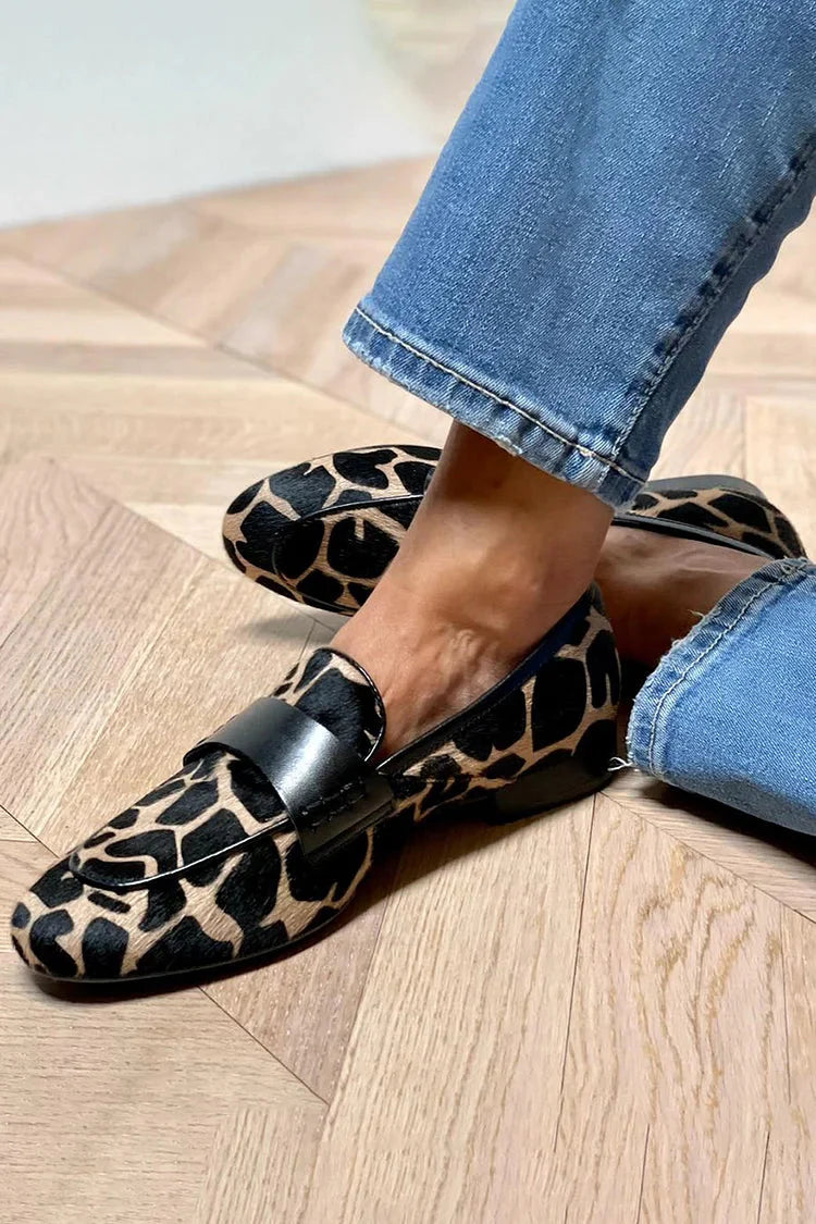 WILDSTEP | ELEGANT LEOPARD PATTERN LOAFERS