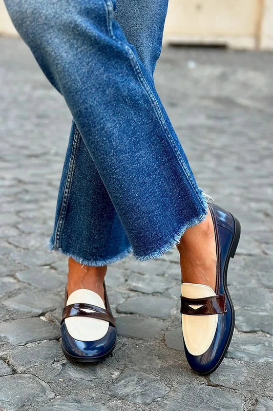NAVYLOAF | ELEGANT COLOR-BLOCK LOAFERS