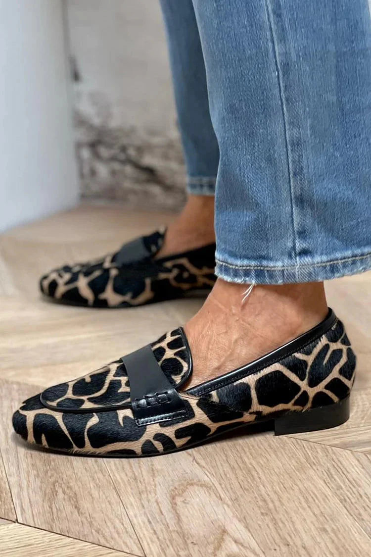 WILDSTEP | ELEGANT LEOPARD PATTERN LOAFERS