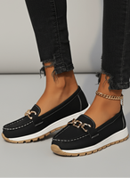 CHAINFIT | TRENDY CASUAL LOAFERS WITH GOLD BUCKLES