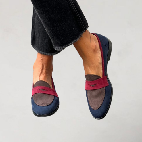 NAVYEASE | MODERN NAVY AND BURGUNDY LOAFERS