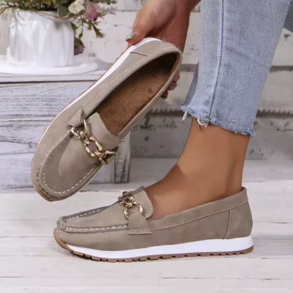 CHAINFIT | TRENDY CASUAL LOAFERS WITH GOLD BUCKLES