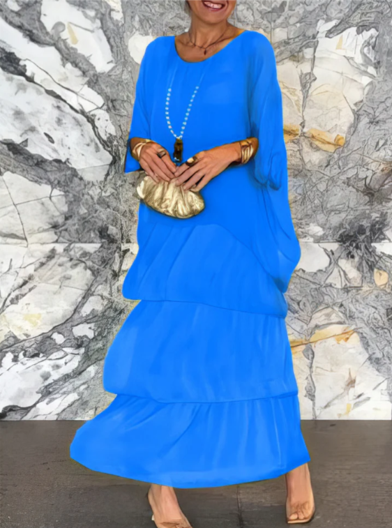 CAROLA | ELEGANT TUMMY COVERING MAXI DRESS