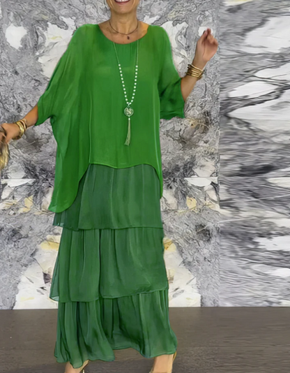 CAROLA | ELEGANT TUMMY COVERING MAXI DRESS