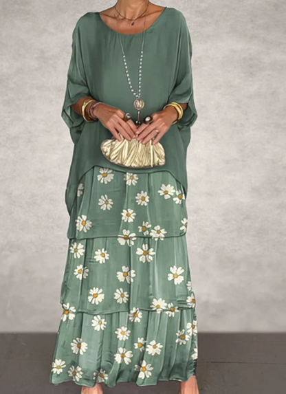 CAROLA | ELEGANT TUMMY COVERING MAXI DRESS