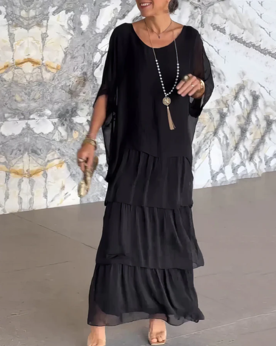 CAROLA | ELEGANT TUMMY COVERING MAXI DRESS