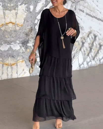 CAROLA | ELEGANT TUMMY COVERING MAXI DRESS