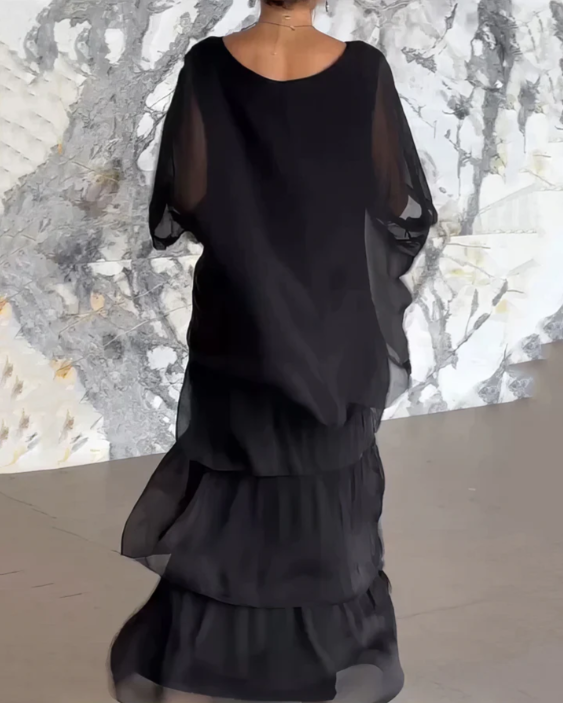 CAROLA | ELEGANT TUMMY COVERING MAXI DRESS