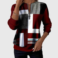 HANNAH | CASUAL QUARTER-ZIP SWEATER