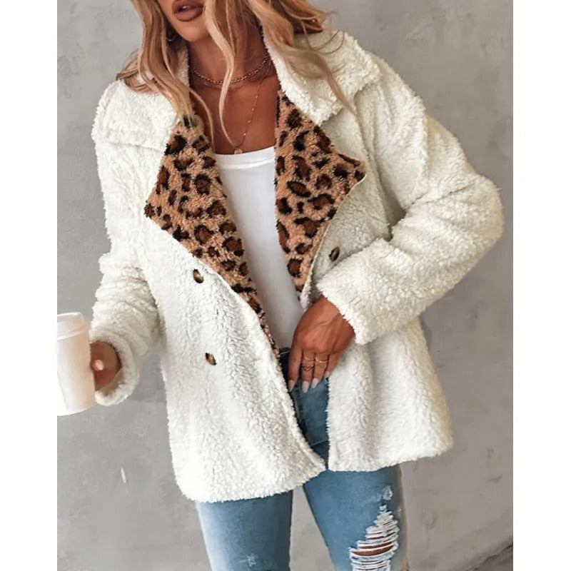 TAMIA | COZY LEOPARD TEDDY JACKET
