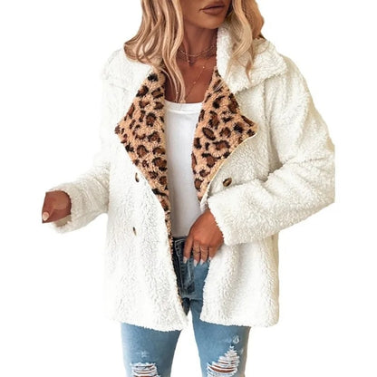 TAMIA | COZY LEOPARD TEDDY JACKET