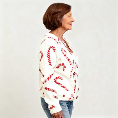 CAMIA | FESTIVE CANDY CARDIGAN