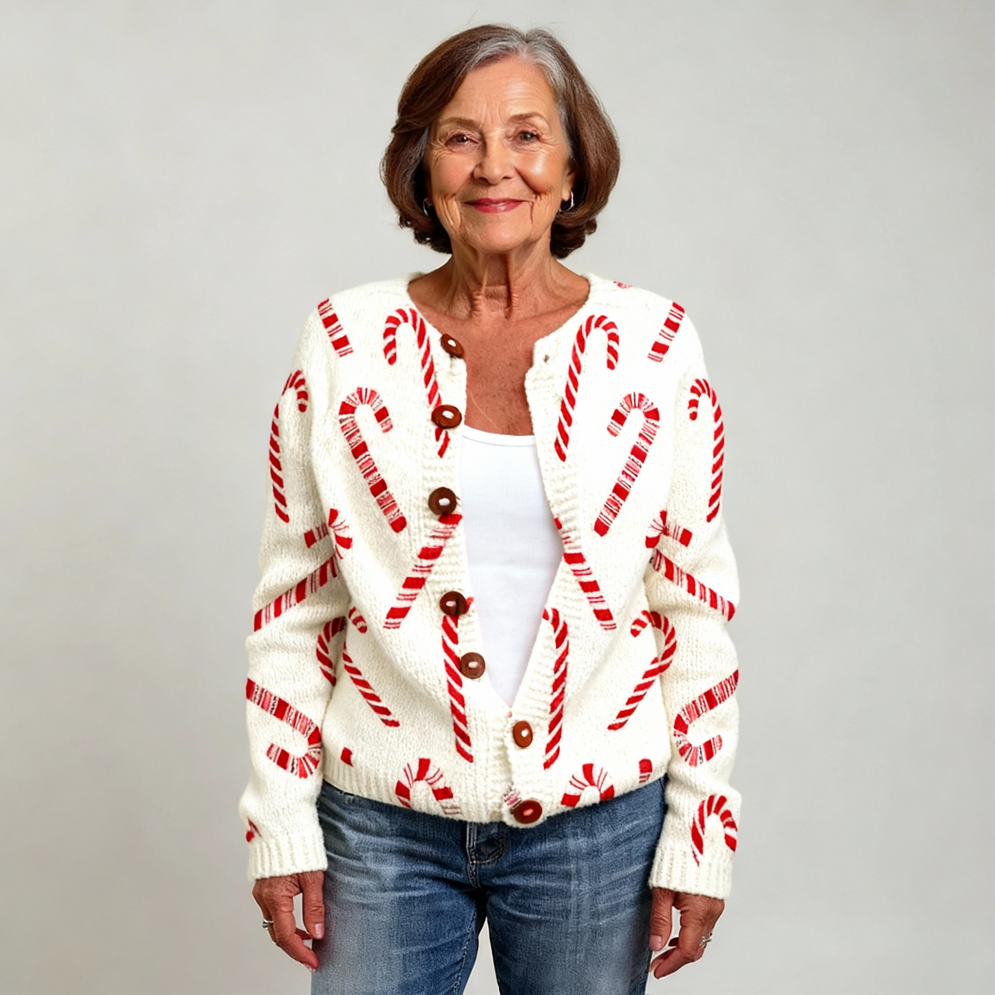 CAMIA | FESTIVE CANDY CARDIGAN