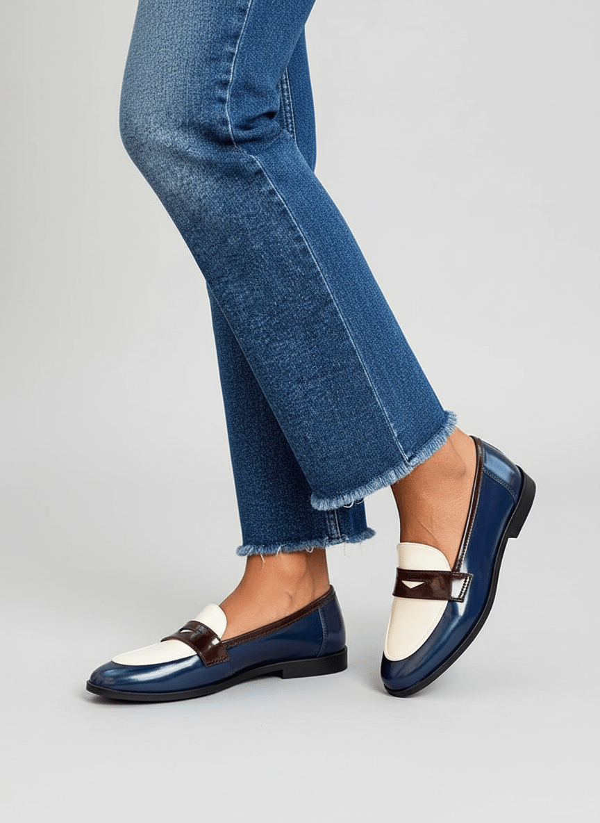 NAVYLOAF | ELEGANT COLOR-BLOCK LOAFERS