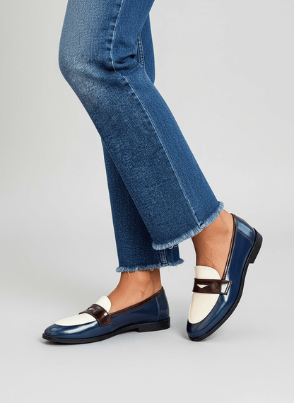 NAVYLOAF | ELEGANT COLOR-BLOCK LOAFERS