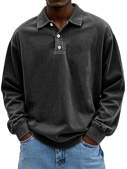 CAMERON | MEN'S CASUAL LONG-SLEEVE POLO