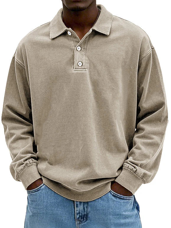 CAMERON | MEN'S CASUAL LONG-SLEEVE POLO
