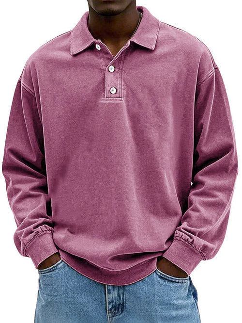 CAMERON | MEN'S CASUAL LONG-SLEEVE POLO