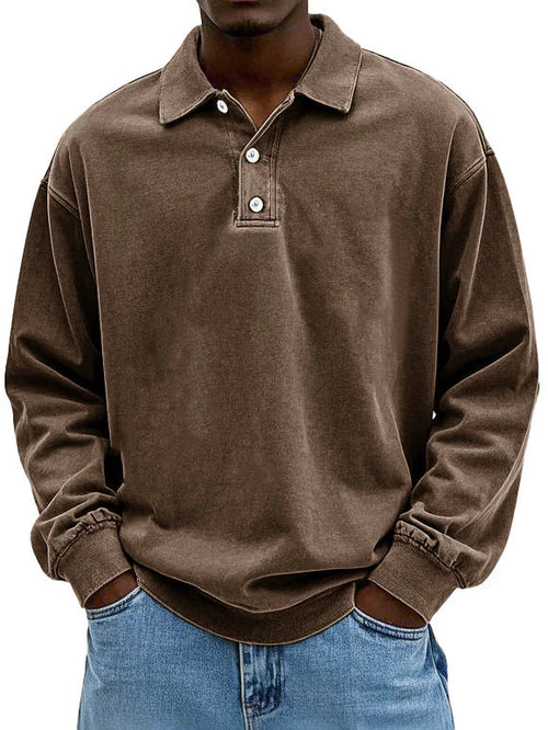 CAMERON | MEN'S CASUAL LONG-SLEEVE POLO