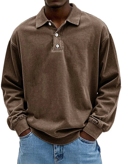 CAMERON | MEN'S CASUAL LONG-SLEEVE POLO