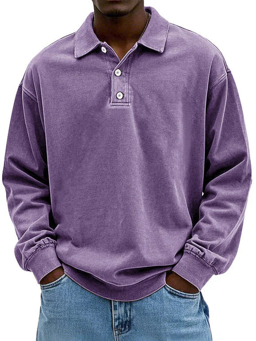 CAMERON | MEN'S CASUAL LONG-SLEEVE POLO