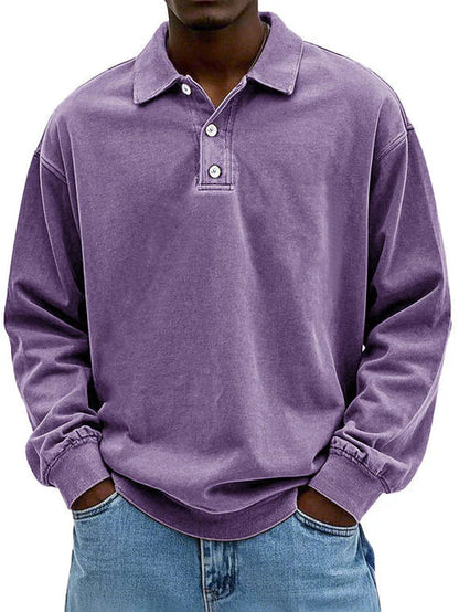CAMERON | MEN'S CASUAL LONG-SLEEVE POLO