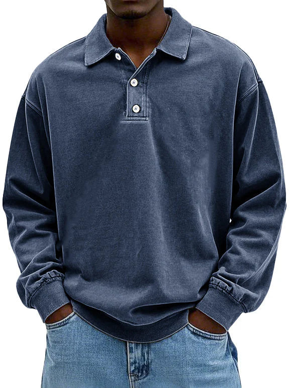 CAMERON | MEN'S CASUAL LONG-SLEEVE POLO